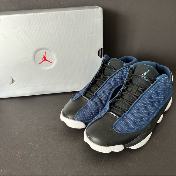 Jordan Other - Jordan 13 Retro Low Brave Blue Metallic Silver Sneakers Size 11.5